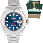 2021 Rolex Yacht-Master 40mm Blue Stainless Steel Oyster Watch 126622 FULL SET