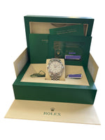 AUGUST 2022 Rolex DateJust 41 White 41mm Stainless 18K Jubilee Watch 126334 B+P