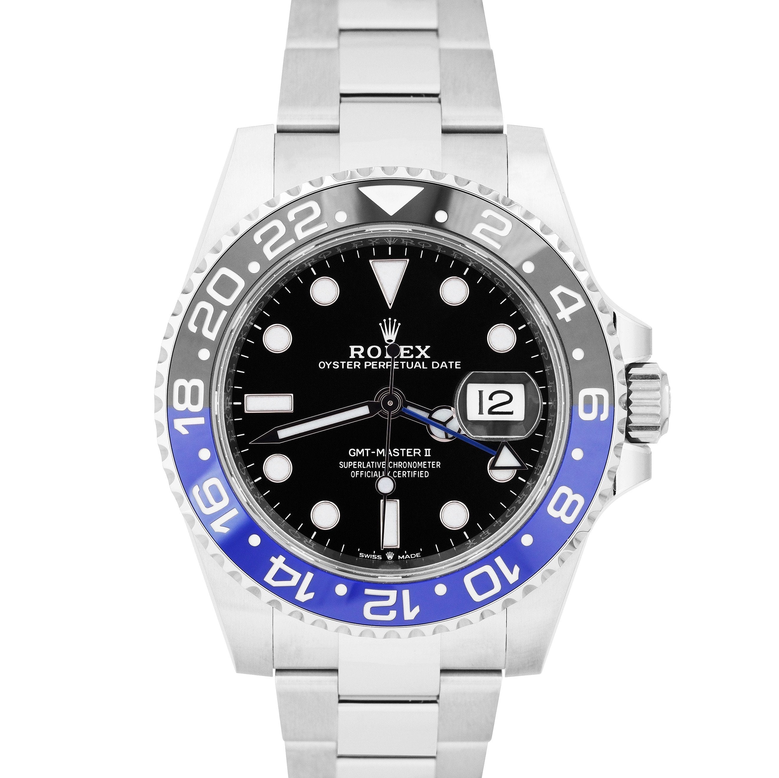 NEW APRIL 2022 Rolex GMT Master II Ceramic BATMAN OYSTER BRACELET 1267