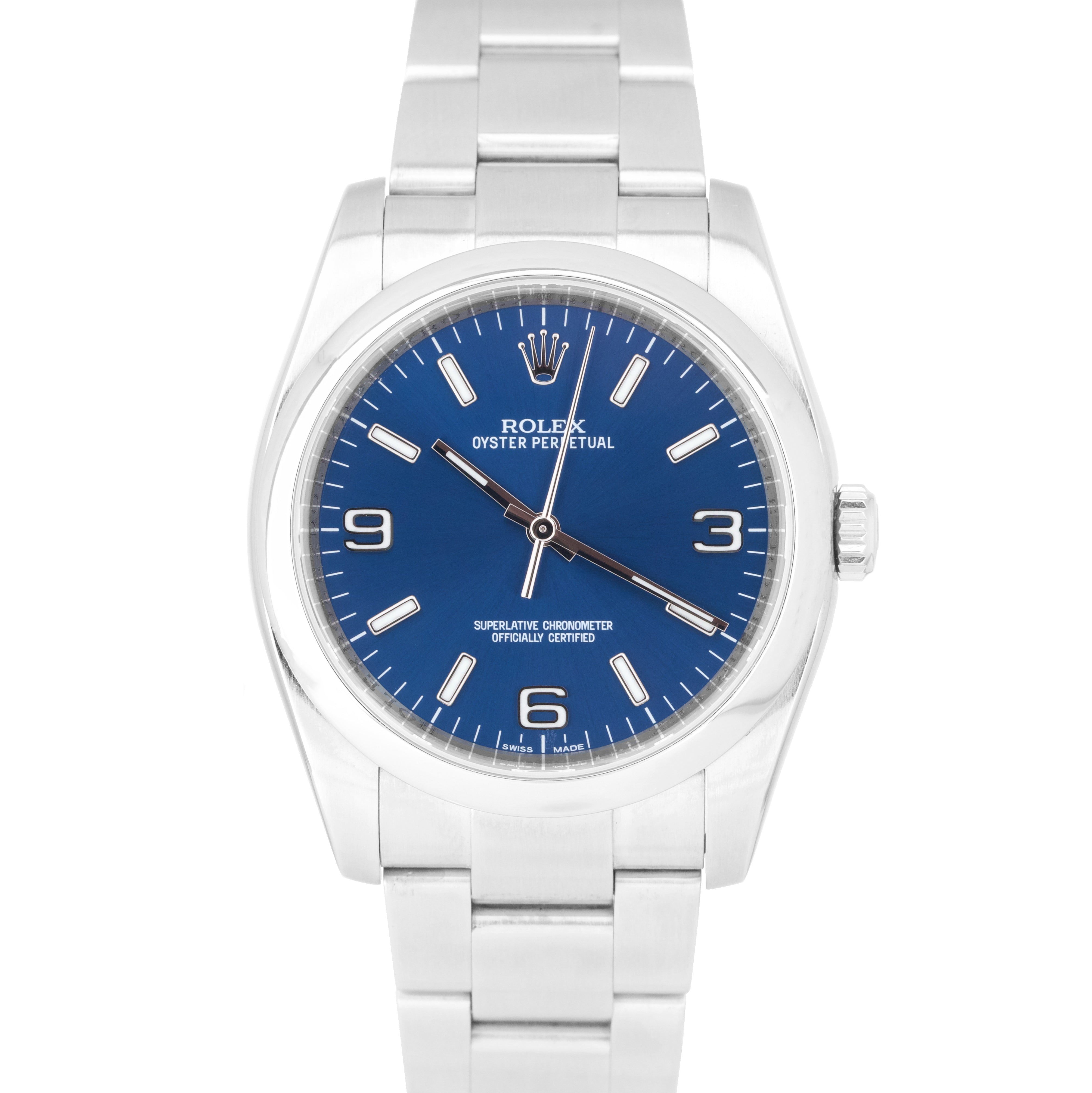 Oyster perpetual 36mm blue sale