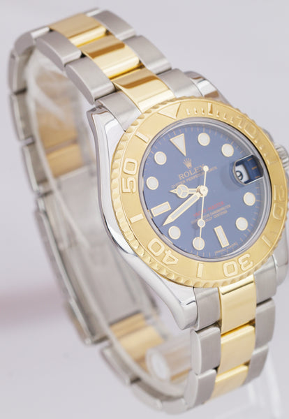 168623_used_blue Rolex Yacht-Master I 2 Tone / Mid Size