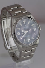 2000 Rolex Explorer I Black 36mm A SERIAL Stainless Automatic Oyster Watch 14270