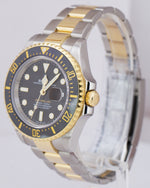 2022 Rolex Sea-Dweller 43mm Two-Tone 18K Gold Steel Black Stainless Watch 126603