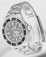 2001 UNPOLISHED FULL SET Rolex Submariner Date SEL Stainless Steel Watch 16610