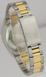 Rolex Date 15223 34mm Champagne 18K Two-Tone Gold Steel Oyster Watch DateJust