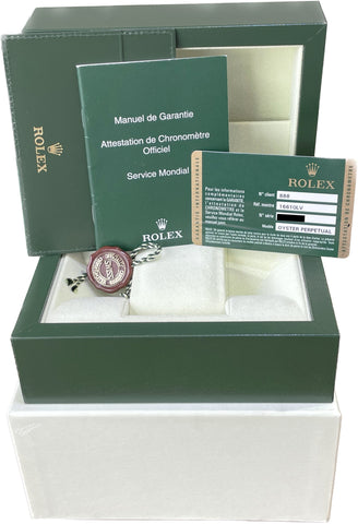 NOS STICKERED PAPERS Rolex Submariner Date KERMIT Green REHAUT 40mm 16610 LV B+P