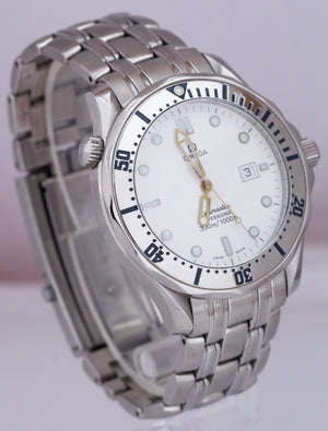 Men's Omega Seamaster Professional White 41mm Stainless Steel Date Watch 2542.20