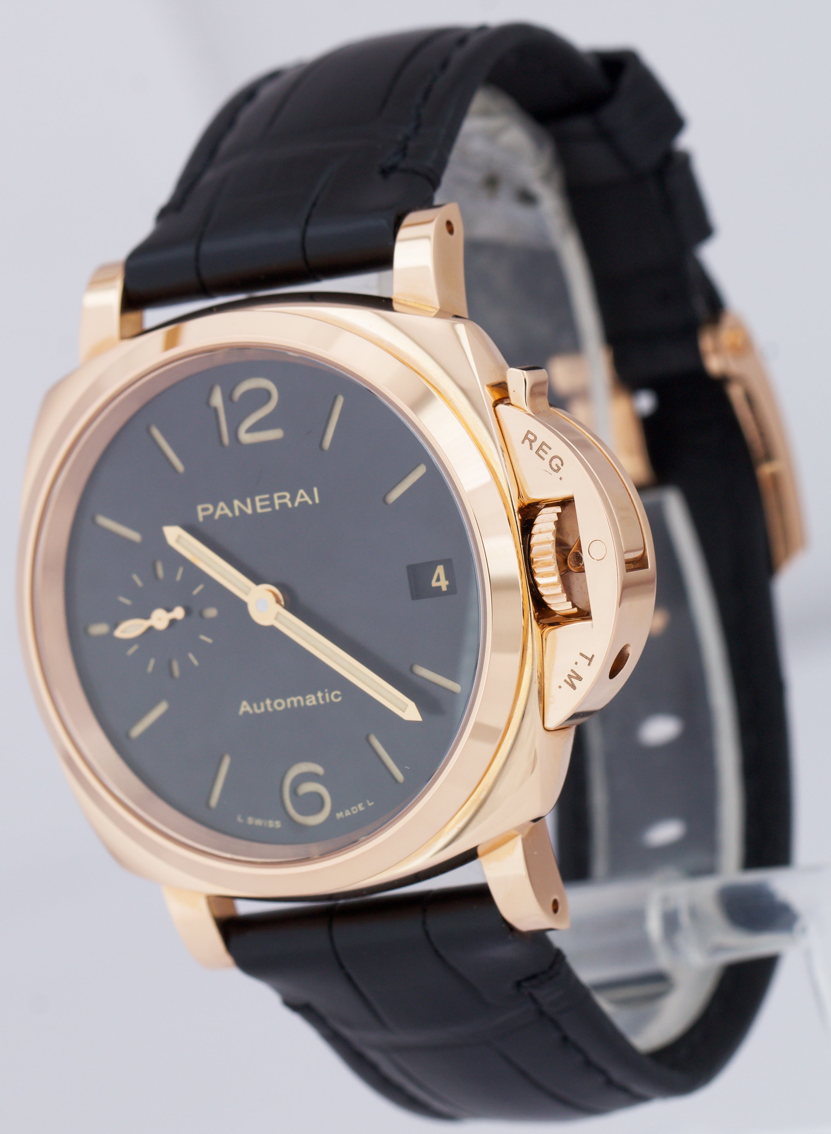 2021 Panerai PAM01029 Piccolo Due 18K Rose Gold 38mm Oro Rosso Automat