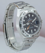 2016 Rolex Explorer II 42mm Black Orange Stainless Steel GMT Date Watch 216570