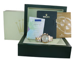 PAPERS Rolex Daytona CHAMPAGNE MOP Roman Two Tone 116523 Yellow Gold Watch