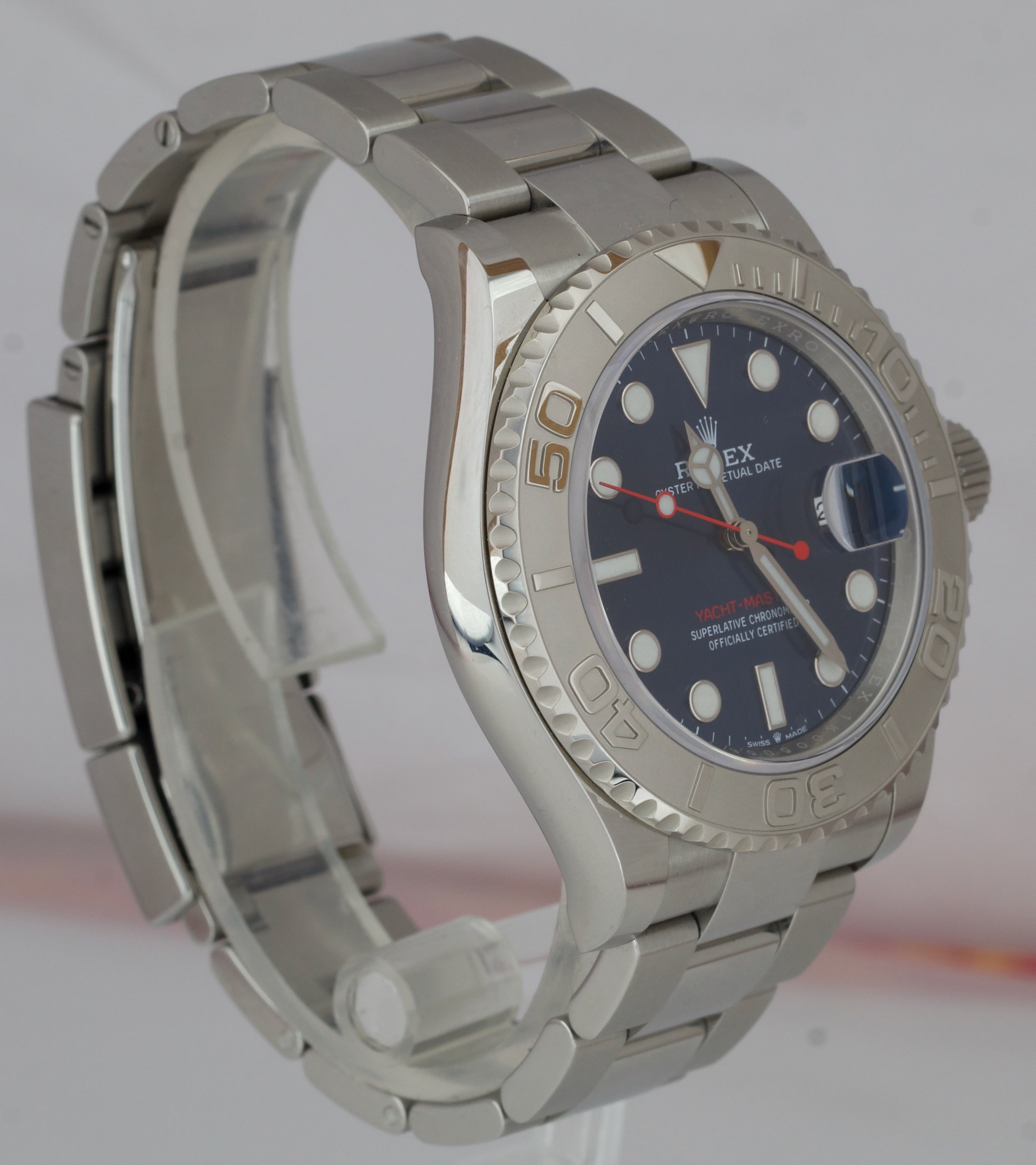 UNPOLISHED Rolex Yacht-Master 126622 40mm Blue Stainless Steel Oyster Watch