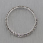 Modern 14k White Gold 1.00ctw Diamond Wedding Band Ring