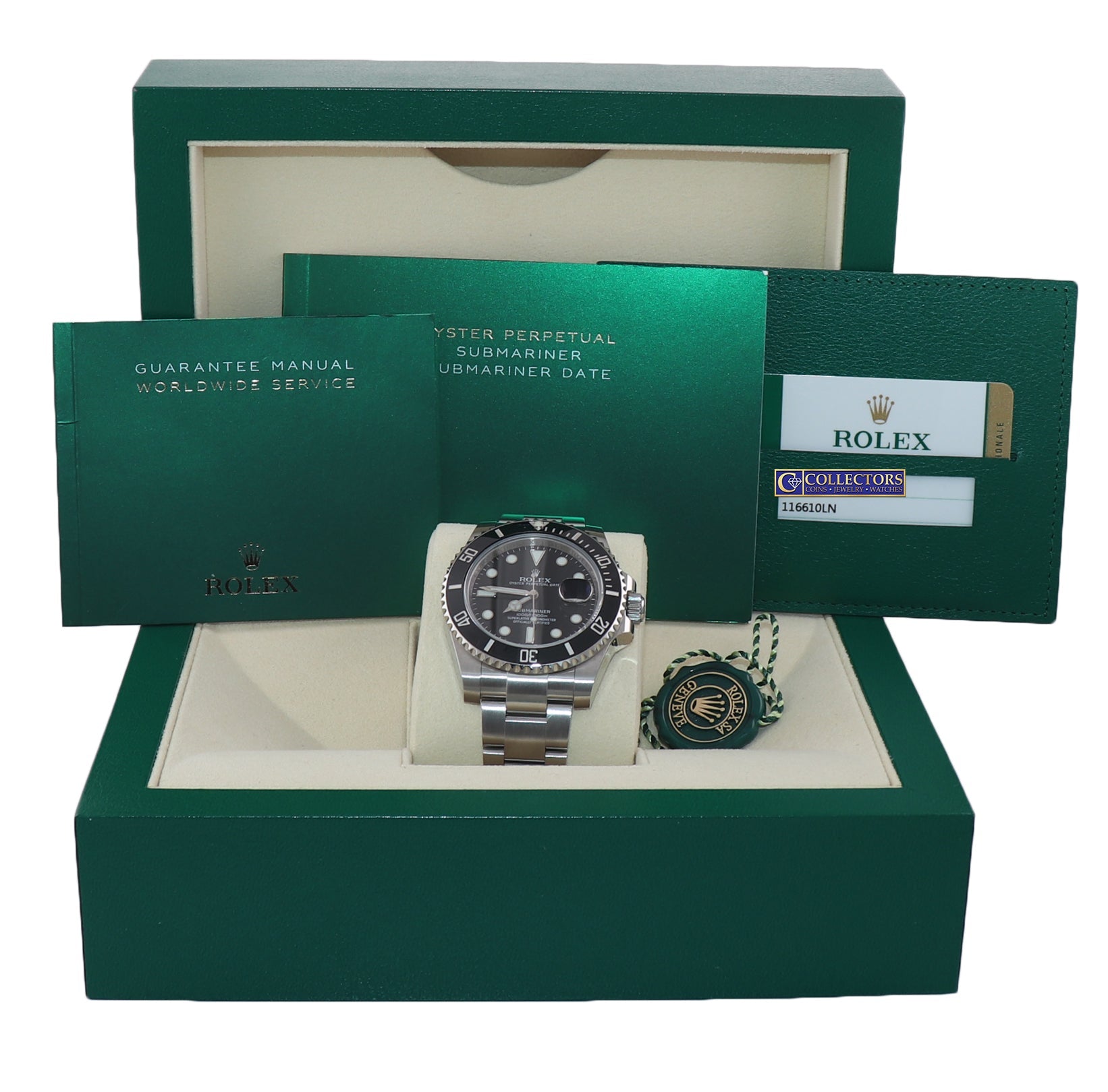 MINT 2018 PAPERS Rolex Submariner 116610 Steel Black Ceramic 40mm Watch Box