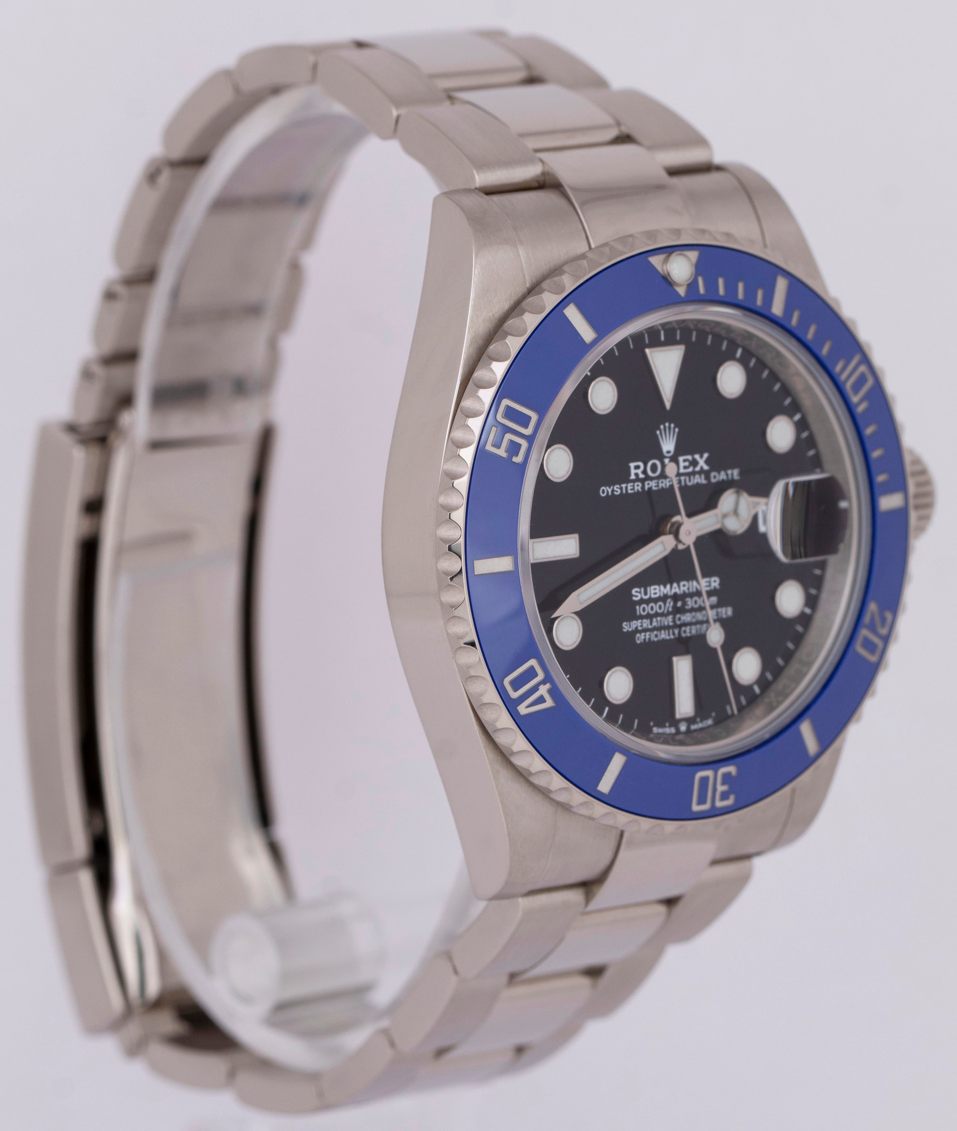 Rolex Submariner Date PAPERS 41 BLUEBERRY 18K White Gold Blue 126619 L