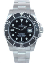 MINT 2018 Rolex Submariner Date 116610 Steel Black Ceramic Bezel 40mm Watch Box