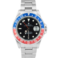 1994 Rolex GMT Master II 40mm Pepsi RED BLUE 16710 Stainless