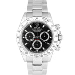 2002 Men's Rolex Daytona Cosmograph Y Black Stainless Steel 40mm Watch 116520