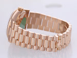 Rolex President Day Date Rose Gold 36mm 118235 Diamond Heavy Band Watch Box