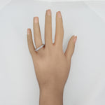 Modern 14k White Gold 1.00ctw Diamond Wedding Band Ring