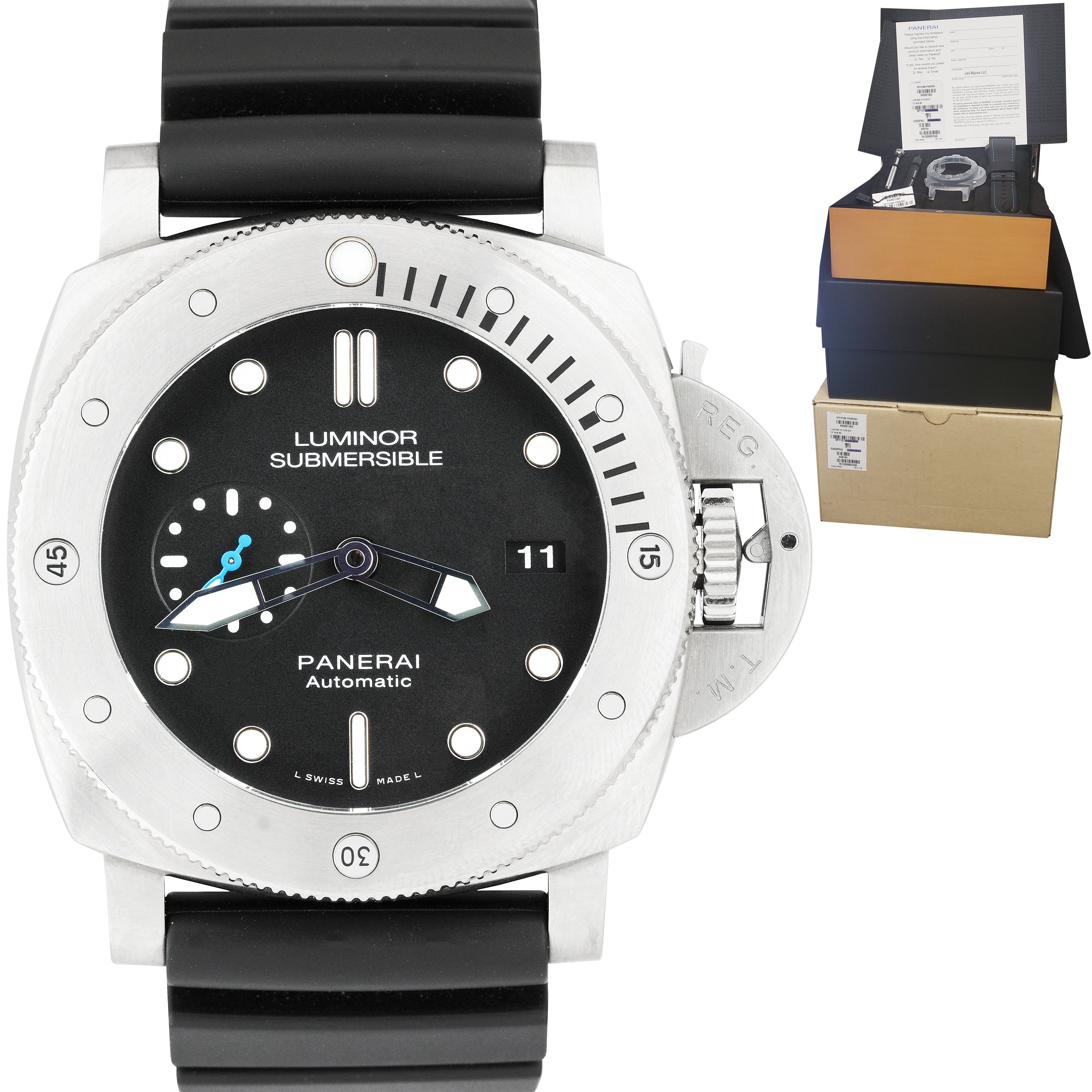 Panerai Luminor Submersible 1950 Titanium 47mm Automatic Watch PAM0130