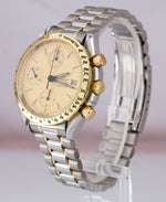 Men's Omega Speedmaster 38mm Date Chronograph Two-Tone Champagne Dial 175.0043