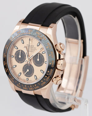 PAPERS Rolex Daytona Rose Gold Pink Sundust PAPERS Oysterflex Watch 116515 B+P