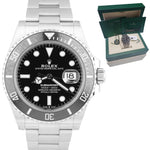 BRAND NEW SEP 2022 Rolex Submariner 41mm Date Black Ceramic Steel Watch 126610
