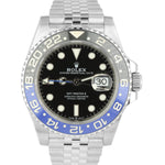 MINT Rolex GMT-Master II Batman Black Blue Jubilee Steel 126710 BLNR 40mm Watch