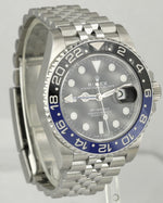 MINT Rolex GMT-Master II Batman Black Blue Jubilee Steel 126710 BLNR 40mm Watch