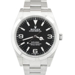 2020 Rolex Explorer I Black 369 FULL LUME MK2 Stainless 39mm 214270 Watch B+P