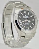 Rolex Explorer I Black 369 FULL LUME MK2 Stainless Steel 39mm 214270 Watch