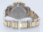 MINT Rolex Daytona 16523 Zenith Two Tone 18 Yellow Gold White Dial SEL Bracelet