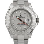 2006 MINT Rolex Yacht-Master Stainless Steel Platinum 40mm Swiss Watch 16622 BP