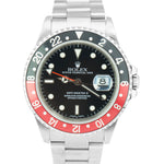 Rolex GMT-Master II 40mm Coke Black Red Stainless Steel SEL Oyster Watch 16710