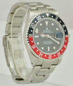 Rolex GMT-Master II 40mm Coke Black Red Stainless Steel SEL Oyster Watch 16710