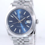 Copy of 2018 MINT PAPERS Rolex DateJust 41 Steel 126300 Blue Dial Jubilee 41mm Watch Box