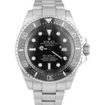 OPEN CARD Rolex Sea-Dweller Deepsea Stainless 44mm Black Dive Watch 116660 B+P