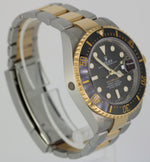 MARCH 2021 Rolex Sea-Dweller 43mm Two-Tone Yellow Gold Black Watch 126603 B+P