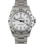 Men's Rolex Explorer II 40mm Polar White Dial Stainless Steel Lume 16570 Watch