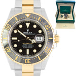 MARCH 2021 Rolex Sea-Dweller 43mm Two-Tone Yellow Gold Black Watch 126603 B+P