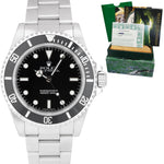 UNPOLISHED Rolex Submariner No-Date 14060 Stainless Black 40mm Watch FULL SET