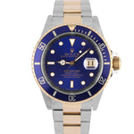Rolex Submariner Date Two-Tone 18k Gold Steel Blue 40mm 16613 Watch