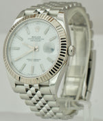2020 Rolex DateJust 41 126334 White Stainless Steel Jubilee 41mm Swiss Watch
