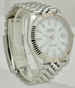 2020 Rolex DateJust 41 126334 White Stainless Steel Jubilee 41mm Swiss Watch