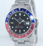 2007 PAPERS Rolex GMT-Master II Pepsi BLRO Steel Blue 16710 Rectangular Watch