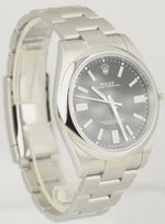 2020 MINT Rolex Oyster Perpetual 41mm Black Stainless Steel Oyster Watch 124300