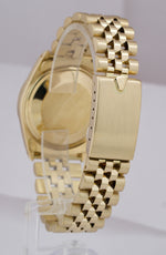 Rolex Date 15037 18K Yellow Gold 34mm Champagne Dial Jubilee Watch BOX PAPERS