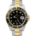 UNPOLISHED TOP CONDITION Rolex GMT-Master II Two-Tone P 18K Gold Watch 16713