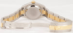 Ladies Rolex DateJust PAPERS Silver Diamond Dial Two-Tone 26mm Watch 179173 B+P
