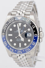 NEW STICKERED 2022 Rolex GMT-Master II BATMAN Blue Black 126710 BLNR 40mm Watch